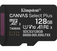 SD  Kingston Canvas Select Plus MicroSDXC 128 GB UHS-I/U1 A1 V10 (SDCS3/128GBSP)