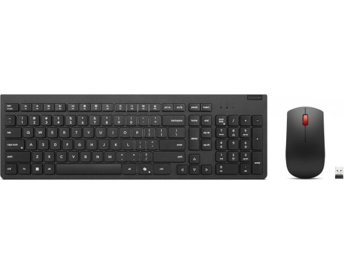 Lenovo 4X31R64491 klawiatura Dołączona myszka Biuro RF Wireless Black
