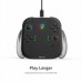 YAXO Charge Grip Set for Joy-Con with charging function Nintenfor Switch 2 Techno black