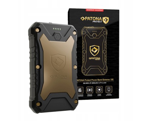 Patona Protect PowerBank Extreme 100 PD65W 27000mAh  ładowaniem Wirelessm