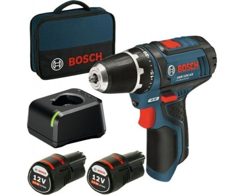 Bosch GSR 12V-15 12 V 2 x akumulator 2 Ah (060186810F)