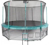 Garden Trampoline Jumpi Maxy Comfort With inner mesh 14.5 FT 435 cm Green