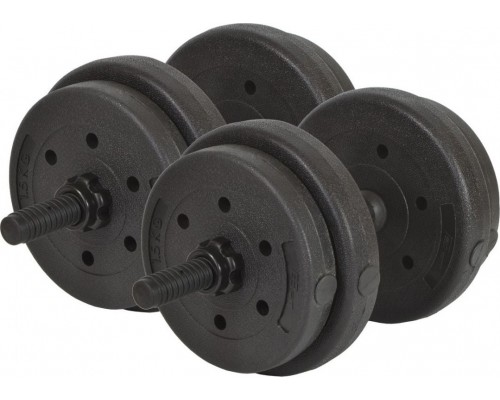 Eb Fit dumbbells B/Box bituminous 2 x 8 kg
