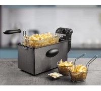 Bestron Bestron CoolZone AF357A, deep fryer (grey/black)