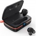 Choetech Choetech wireless TWS waterproof z panelem słonecznym i wbudowanym powerbankiem 2500mAh black (BH-T05)