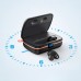 Choetech Choetech wireless TWS waterproof z panelem słonecznym i wbudowanym powerbankiem 2500mAh black (BH-T05)