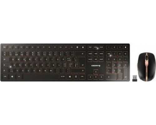 Cherry CHERRY DW 9100 SLIM  RF Wireless + Bluetooth QWERTZ Swiss Black