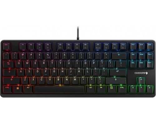 Cherry CHERRY G80-3000N RGB TKL klawiatura USB QWERTY Amerykański międzynarodowy Czarny