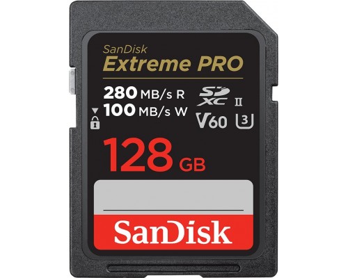SD  SanDisk Extreme PRO SDXC 128 GB Class 10 UHS-II/U3 V60 (SDSDXEP-128G-GN4IN)
