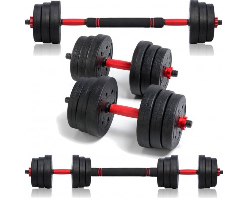 Abarqs Dumbbells adjustable z funkcją sztangi 2x10kg