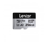 SD  Lexar Professional Silver Plus MicroSDXC 256 GB Class 10 UHS-I/U3 A2 V30 (LMSSIPL256G-BNANG)