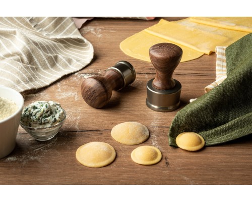 Marcato Marcato Ravioli Stamp Round 50mm Pale Gold - Beech wood