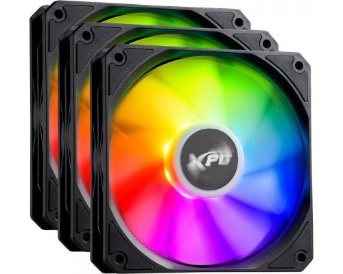 XPG Vento R 120 ARGB PWM Black 3-pack (VENTOR120ARGBPWM3C-BKCWW)