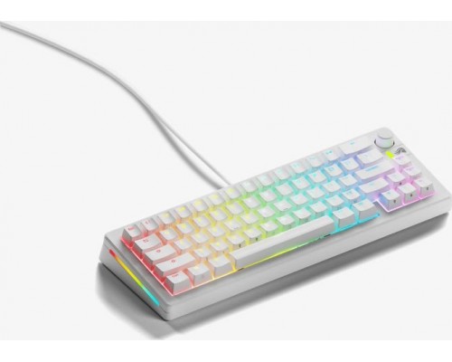 Glorious Glorious GMMK 3 65 % Custom Gaming-  Pre-Built, ANSI (US), Fox Switches, White