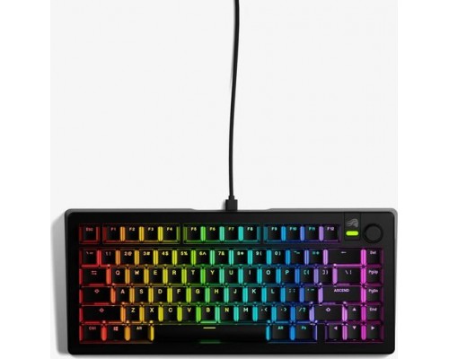 Glorious GMMK 3 75 % Custom Gaming-  Pre-Built, ISO (US), Fox Switches, Black