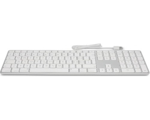 LMP Large Font USB Keyboard 110 keys wired USB keyboard with 2x USB and aluminum upper cover - Italian