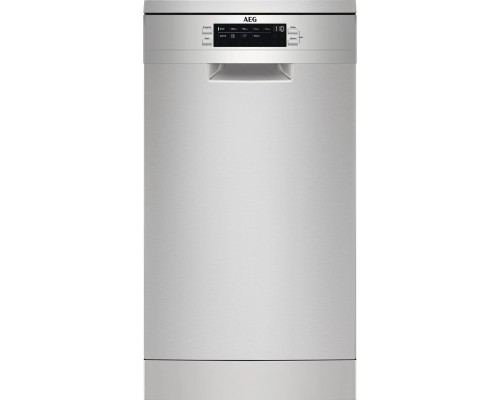 AEG 45 cm pločio ner.plieno spalvos indaplovė AEG FFB62427ZM
