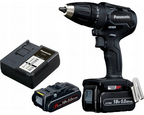 Panasonic Zestaw PANASONIC Wiertarko - wkrętarka udarowa 2 x 18V/3,0Ah + ładowarka,  z walizką (14,4V współpracująca)