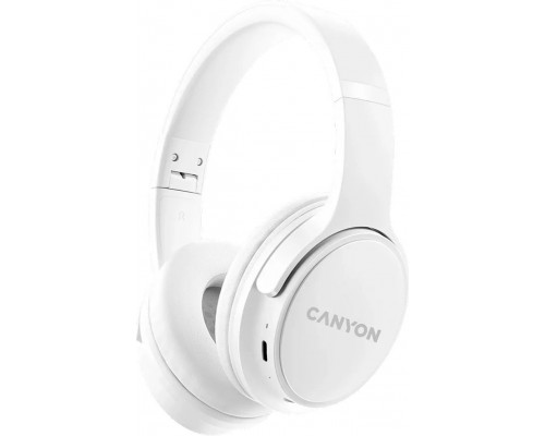 Canyon OnRiff 4 Opaska na głowę Połączenia/Muzyka/Sport/Codzienność USB Type-C White
