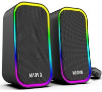 Marvo g�o�niki HAVOC 20BK, 6W, czarne, pod�wietlane