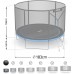 Garden Trampoline Neo-Sport NeoSport Garden Trampoline 6ft/183cm With outer mesh with ladder