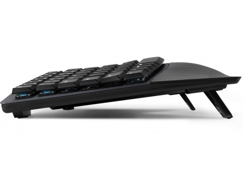 Perixx PERIBOARD-535 DE BL, ergonomiczna mechaniczna klawiatura USB (niebieskie przyciski)