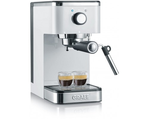 Graef ES 401, Espresso machine, 1.25 L, Ground coffee, 1400 W, Grey