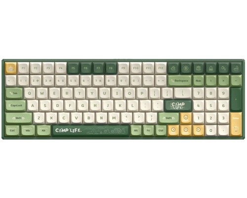 IQUNIX F97 Camping Wireless Gaming Keyboard, RGB - MX-Brown-Switches (US)