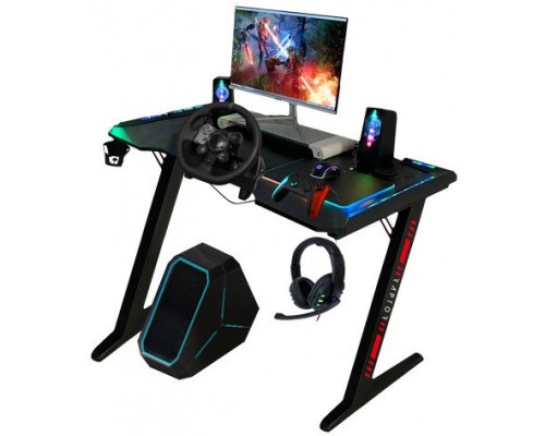 Raptor Gaming-Tisch  GT100 120x60cm RGB  schwarz