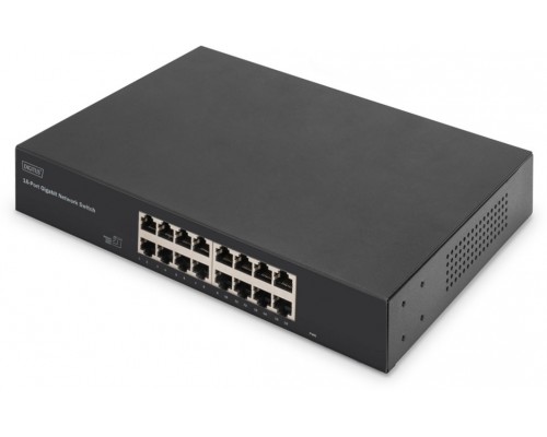 Digitus 16-port  gigabitowy, 19 cali, niezarządzalny