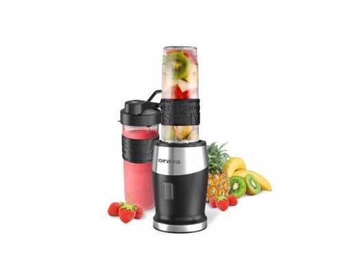 Orava RM-700 smoothie mixér, 500 W, nerezové nože, 23000 RPM, 92 dB, 1 rychlost, 570 ml, stříbrná / černá