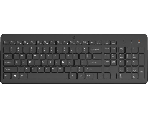 HP Wireless keyboard with 2.4 klawiatura Dom RF Wireless Czarny