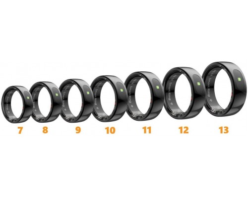 Smart RING PRO black, pomiar stresu, t�tno, monitorowanie snu, roz. 13, Powerton
