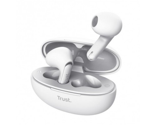 Trust Yavi Ausinės True Belaidės Stereo (TWS) į ausis įkišamos Calls/Music USB Type-C Baltas
