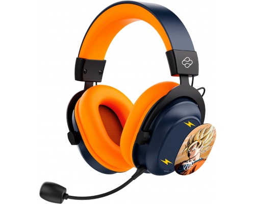 Blade DB2001 słuchawki/zestaw słuchawkowy Przewodowy i Bezprzewodowy Opaska na głowę Gaming USB Type-C Bluetooth Czarny, Szary, Pomarańczowy