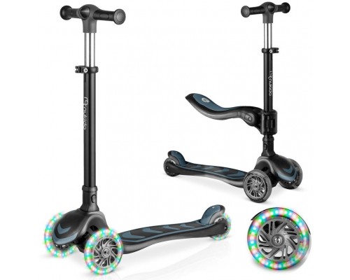 Hurt-net Three-wheeled dla dzieci balansowa siedzisko Nukido Flippo - Black