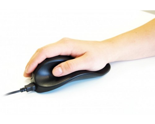BakkerElkhuizen Hippus Mouse USB Large Right Black (BNEP210R)