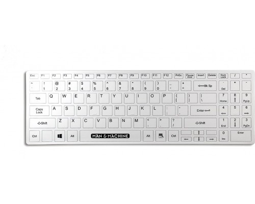 MAN&MACHINE ITs Cool higieniczna klawiatura fullsize Flat DE white