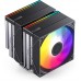 Jonsbo CB80 chłodzenie CPU, Dual-Tower, 2 x 120mm, PWM, RGB - czarny