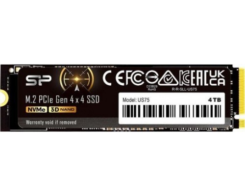 SSD Silicon Power US75 4TB M.2 2280 PCI-E x4 Gen4 NVMe (SP04KGBP44US7505)