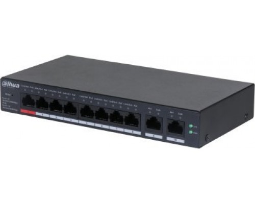 Switch Dahua Technology DAHUA Switch||CS4010-8GT-110|Type L2|Desktop/pedestal|8x10Base-T / 100Base-TX / 1000Base-T|PoE ports 8|DH-CS4010-8GT-110