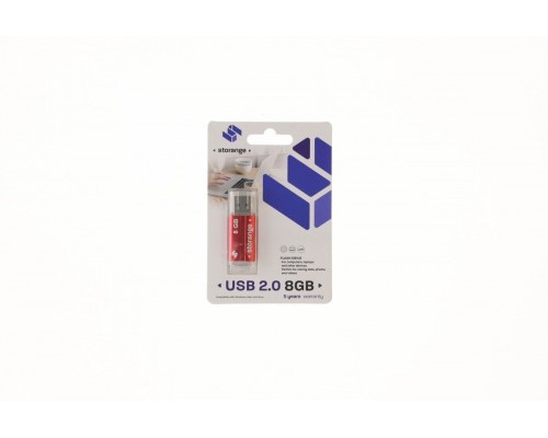 Pendrive Storange Storange pamiÄÄ 8 GB | Basic | USB 2.0 | red