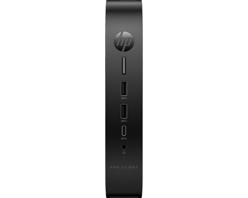 Komputer HP HP Pro t550 - Thin Client - USFF - 1 x Celeron J6412 / 2 GHz - RAM 8 GB - Flash 32 GB - eMMC - UHD Graphics - 1GbE, Bluetooth 5.2 - WLAN: 802.11a/b/g/n/ac/ax, Bluetooth 5.2 - HP ThinPro - Monitor: keiner - Tastatur: Deutsch