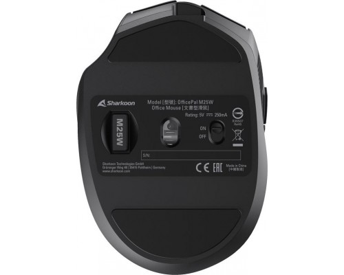 Sharkoon Sharkoon OfficePal M25W, mouse (black)