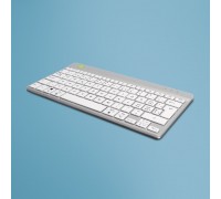 R-GO Tools R-Go Tools Ergonomiczna R-Go Compact Break klawiatura, Bluetooth, z oprogramowaniem do robienia przerw, QWERTZ (CH), biała