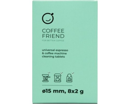 Universal espresso and coffee machine cleaning tablets Coffee Friend, 8 pcs.