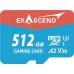 SD  pamięci Exascend Gaming UHS-I micro 512GB
