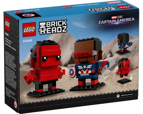 LEGO BrickHeadz Kapteiņa Amerikas un Sarkanā Halka figūriņas (40668)