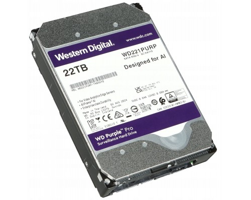 DYSK DO REJESTRATORA HDD-WD221PURP 22TB 24/7 WESTERN DIGITAL
