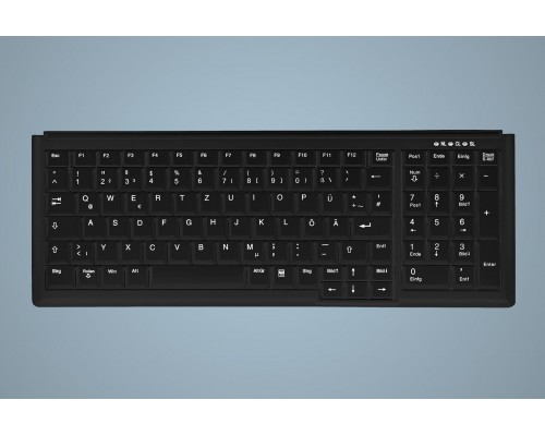 Active Key AK-7000 - Tastatur - PS/2 - USA - Schwarz